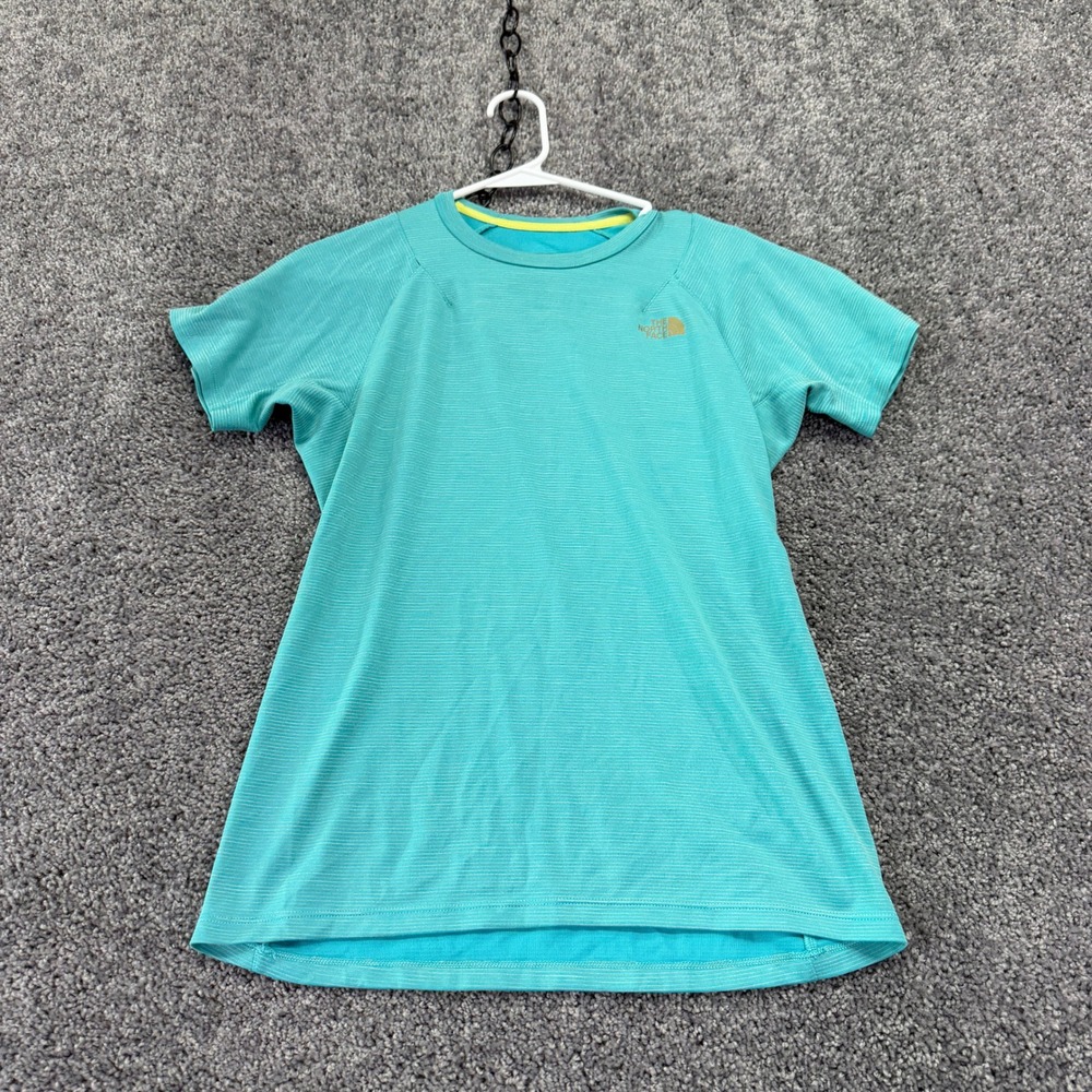The North Face Flight Series Shirt Womens Medium Teal Blue Wool Blend Active Top